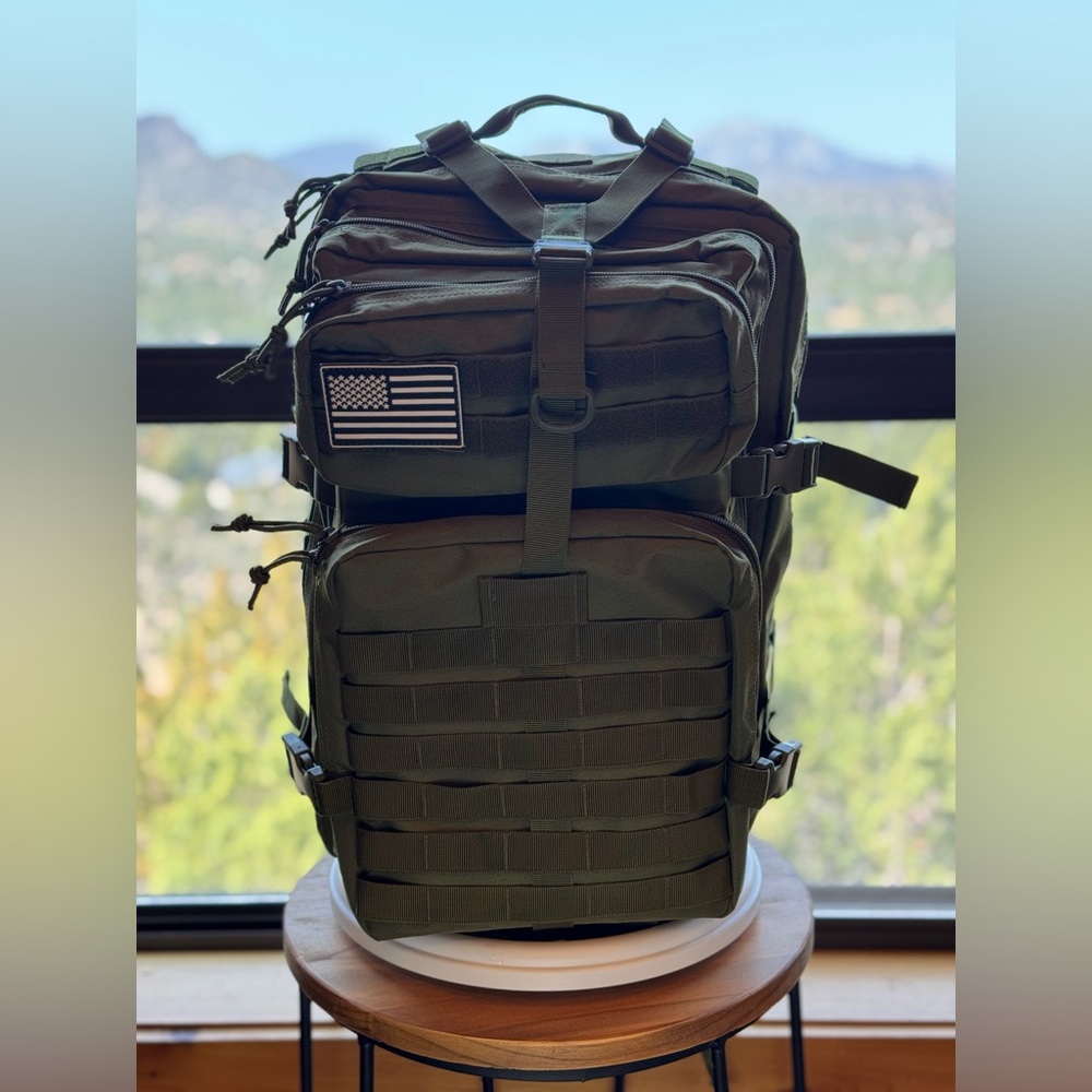 Olive Green Tactical Backpack